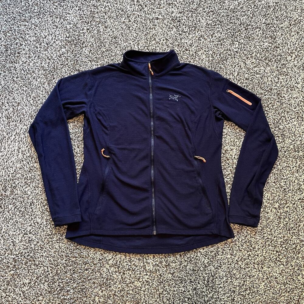 Arc'teryx Delta LT Fleece Jacket Women's XL Navy Polartec Mid-Layer Gorpcore